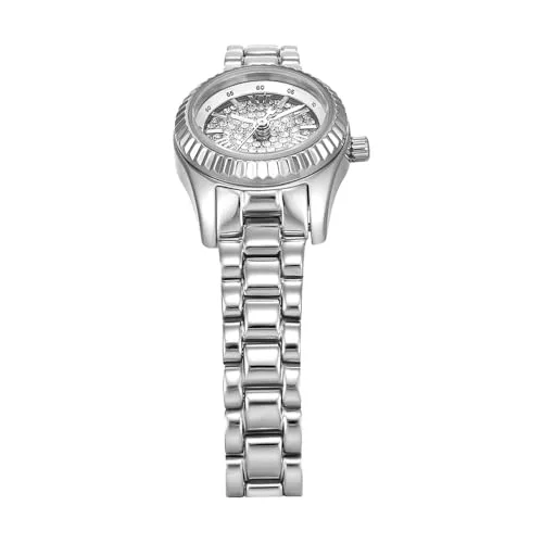 Michael Kors ▫️ Relógio Lexington para mulher, movimento de quartzo com três ponteiros, de 19 mm, com bracelete em aço inoxidável ou em pele 3
