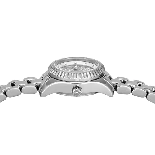 Michael Kors ▫️ Relógio Lexington para mulher, movimento de quartzo com três ponteiros, de 19 mm, com bracelete em aço inoxidável ou em pele 4