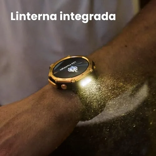 Amazfit ▫️ T-Rex 3 Pro – Relógio inteligente desportivo para homem, ecrã AMOLED de safira, moldura em titânio, GPS de banda dupla, mapas offline, lanterna integrada, compatível com Android e iPhone 2