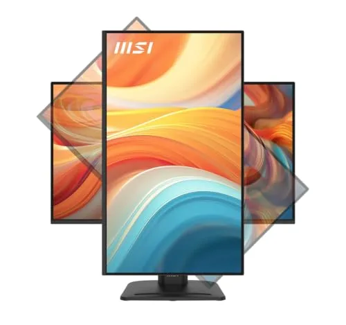 MSI ▫️ Pro MP275PG E14 Monitor Profissional FHD de 27 polegadas, 1920x1080 IPS, 144 Hz, 1 ms, HDR Ready, Eye Care, altifalante integrado, HDMI 2.0, DP 1.2a, Inclinável, ajustável em altura, compatível com VESA, preto 2