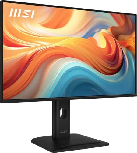 MSI ▫️ Pro MP275PG E14 Monitor Profissional FHD de 27 polegadas, 1920x1080 IPS, 144 Hz, 1 ms, HDR Ready, Eye Care, altifalante integrado, HDMI 2.0, DP 1.2a, Inclinável, ajustável em altura, compatível com VESA, preto 3