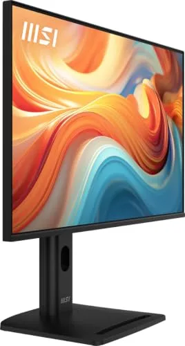 MSI ▫️ Pro MP275PG E14 Monitor Profissional FHD de 27 polegadas, 1920x1080 IPS, 144 Hz, 1 ms, HDR Ready, Eye Care, altifalante integrado, HDMI 2.0, DP 1.2a, Inclinável, ajustável em altura, compatível com VESA, preto 4