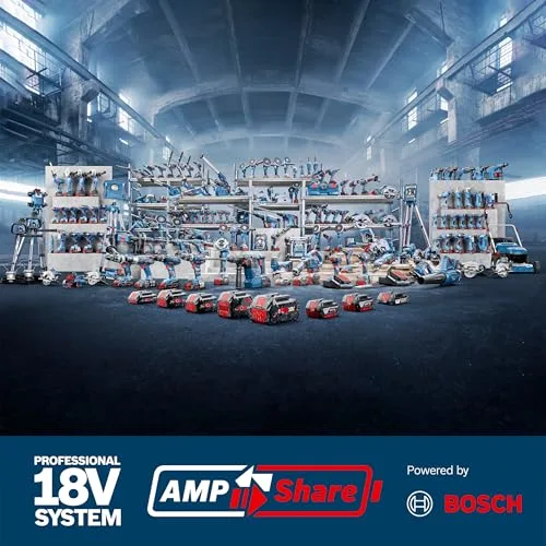 Bosch Professional ▫️ 18V System: Berbequim de percussão a bateria GSB 18V-25 (diâmetro máximo do parafuso: 10 mm, inclui 2 GBA 2,0 Ah, GAL 18V-40 e L-BOXX) 5