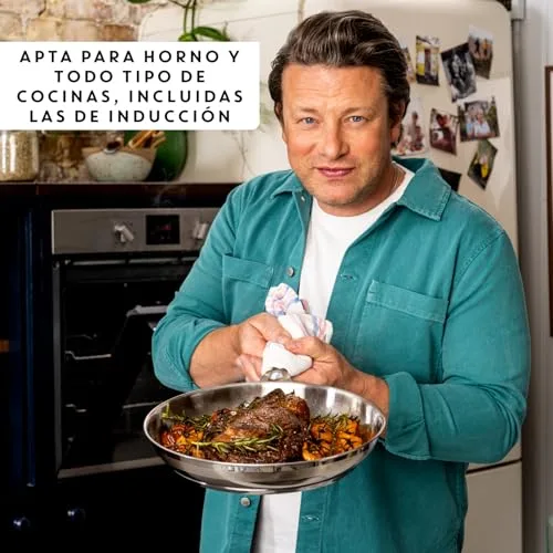 Tefal ▫️ Jamie Oliver - Conjunto de 2 frigideiras, aço inoxidável, sem revestimento 5