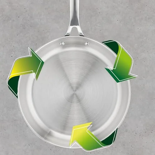 Tefal ▫️ Jamie Oliver - Conjunto de 2 frigideiras, aço inoxidável, sem revestimento 7