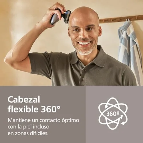 PHILIPS ▫️ Máquina de barbear com cabeça da Série 7000 Pro – Máquina de barbear com cabeça para homens e mulheres, cabeça flexível a 360°, lâminas ComfortCut para um barbear preciso e suave, HS7980/15 3
