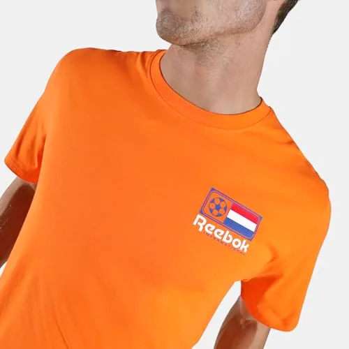 Reebok ▫️ Camisola de futebol Netherlands – Camisola unissexo para adulto (pacote de 1) 2