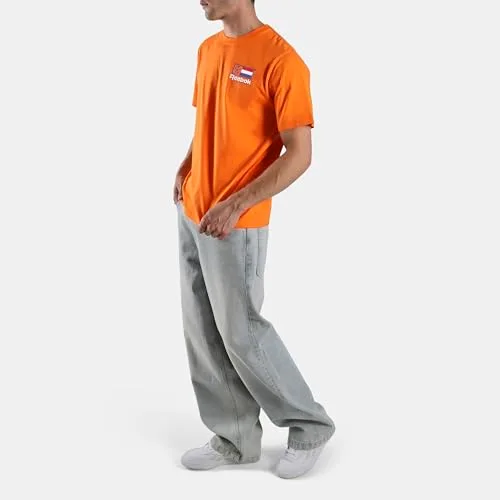 Reebok ▫️ Camisola de futebol Netherlands – Camisola unissexo para adulto (pacote de 1) 3