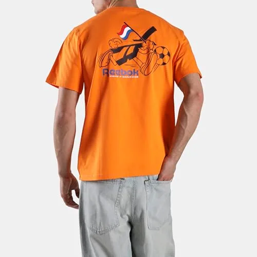 Reebok ▫️ Camisola de futebol Netherlands – Camisola unissexo para adulto (pacote de 1) 4