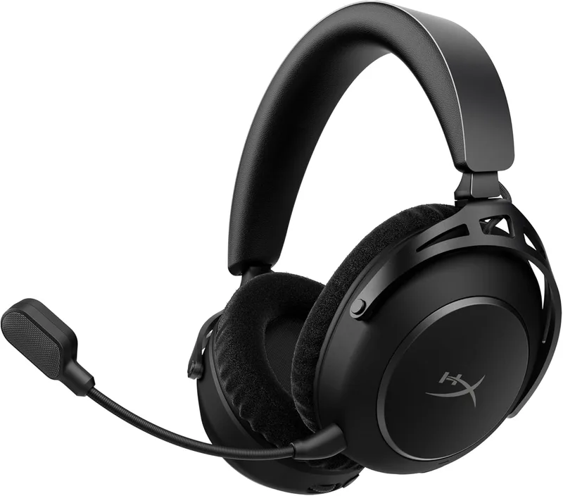 HyperX ▫️ Cloud Alpha Wireless 2 - Headset para jogos sem fio com base RGB, drivers de 53 mm, bateria de até 250h, Bluetooth, 2,4 GHz, PC, PS4, PS5, Xbox, Switch, cor preta