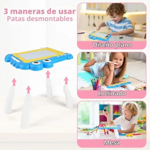 OFFCUP ▫️ Quadro Magnético Infantil, Superfície Apagável para Escrever e Desenhar com 4 Pernas Robustas e 1 Caneta, Brinquedos Educativos para Meninos e Meninas 1 2 3 Presentes de Aniversário (Crocodilo) 5