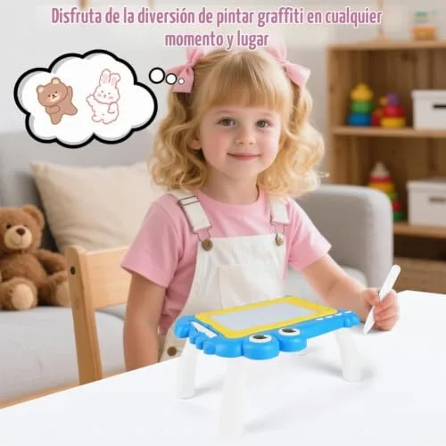 OFFCUP ▫️ Quadro Magnético Infantil, Superfície Apagável para Escrever e Desenhar com 4 Pernas Robustas e 1 Caneta, Brinquedos Educativos para Meninos e Meninas 1 2 3 Presentes de Aniversário (Crocodilo) 7