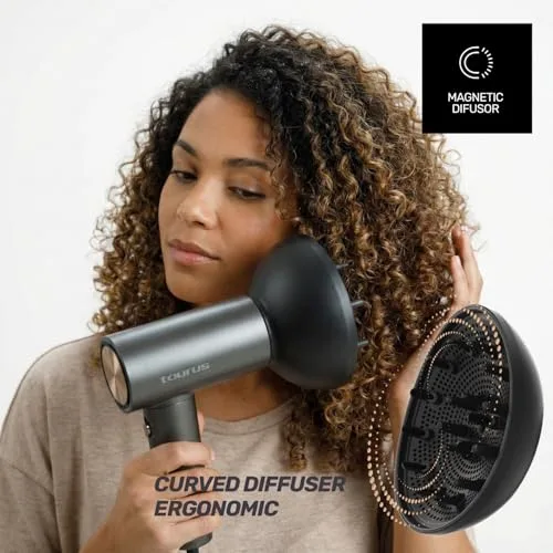 Taurus ▫️ Secador de cabelo profissional iónico para uso diário, cabelos lisos e encaracolados, ideal para viagens 6