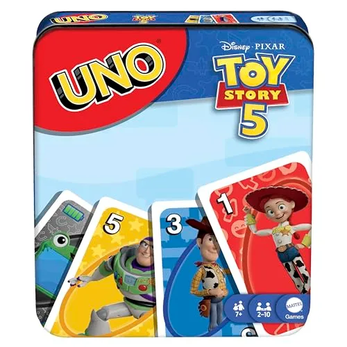 Mattel Games ▫️ UNO Disney e Pixar Toy Story 5 Jogo de Cartas 2