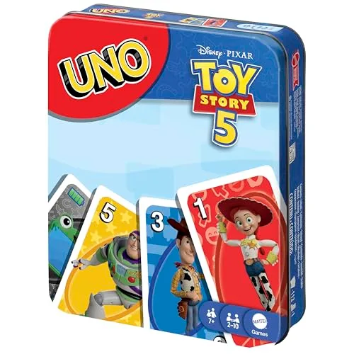 Mattel Games ▫️ UNO Disney e Pixar Toy Story 5 Jogo de Cartas 5