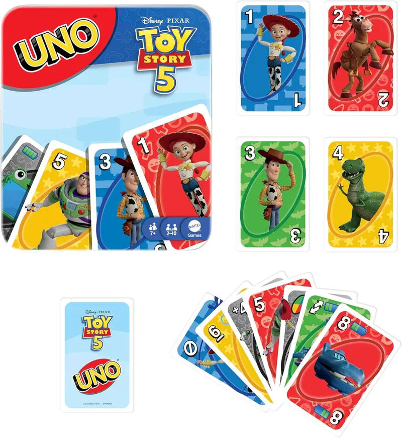 Mattel Games ▫️ UNO Disney e Pixar Toy Story 5 Jogo de Cartas