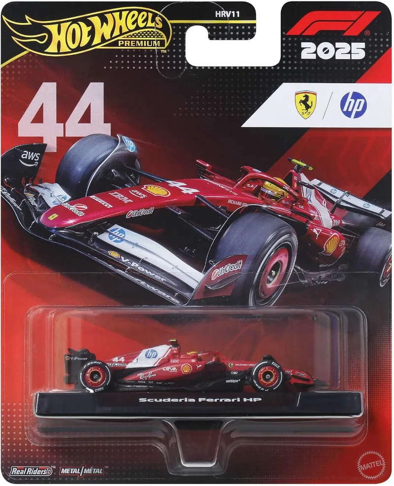 Hot Wheels ▫️ Premium Fórmula 1 Carro de Corrida n.º 44 Lewis Hamilton