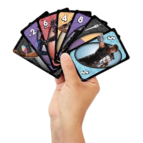 Mattel Games ▫️ UNO Masters of The Universe Jogo de cartas com baralho temático do filme para crianças, noites em família, festas, viagens e acampamentos, 2 a 10 jogadores, a partir dos 7 anos, JMF11 2