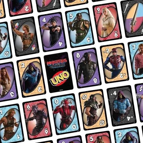 Mattel Games ▫️ UNO Masters of The Universe Jogo de cartas com baralho temático do filme para crianças, noites em família, festas, viagens e acampamentos, 2 a 10 jogadores, a partir dos 7 anos, JMF11 3