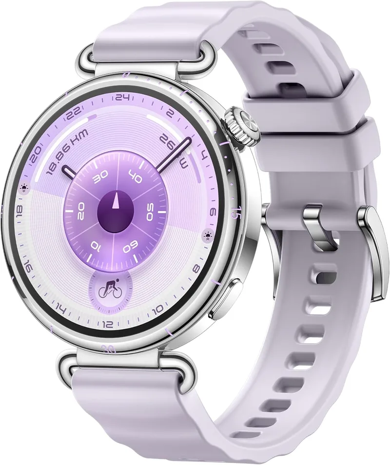 HUAWEI ▫️ Watch GT 6 41 mm, relógio inteligente com GPS, ecrã tátil AMOLED, até 14 dias de autonomia, NFC, ciclismo, mais de 100 modos desportivos, compatível com iOS e Android, monitorização da saúde, bem-estar emocional, cor lilás