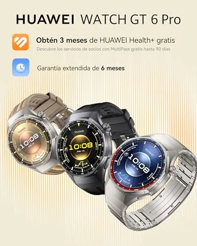 HUAWEI ▫️ Watch GT 6 Pro 46 mm, relógio inteligente com GPS e ecrã AMOLED de 1,47 polegadas, Preto 2