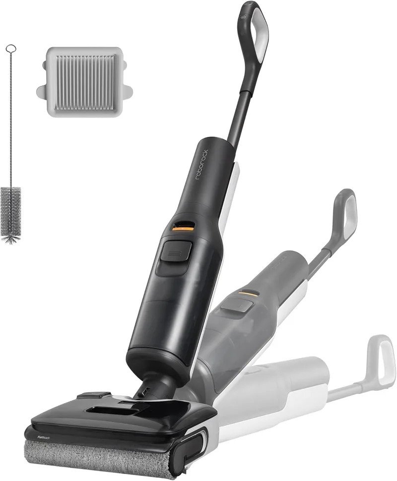 roborock ▫️ aspirador a seco e a húmido sem fios da série F25 com 20 000 Pa, secagem e auto-limpeza a 90 °C, pode ser baixado até ficar plano para pavimentos duros (sem solução de limpeza)