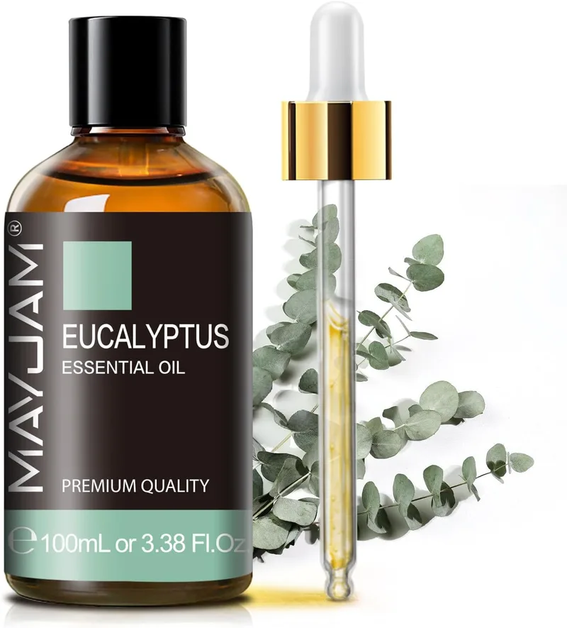 MAYJAM ▫️ Óleo Essencial de Eucalipto para Difusor 100 ml | Óleo de Eucalipto para Humidificador, Bricolage, Casa, Acessórios