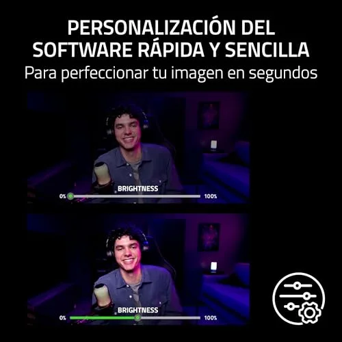 Razer ▫️ Kiyo V2 X - Webcam Full HD 1080p, 60 FPS para criadores de conteúdo - Focagem automática - Lente grande angular - Microfone integrado - Compatível com o Open Broadcaster Software e o Xsplit | Branco 5