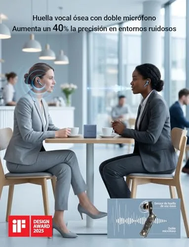 Timekettle ▫️ W4: Auscultadores para intérpretes, tradução simultânea bidirecional, dispositivo de tradução compatível com 40 idiomas, auscultadores de tradução em tempo real para vídeos e chamadas telefónicas 2