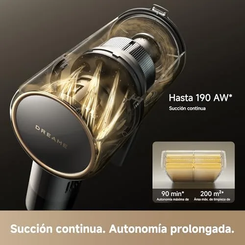 dreame ▫️ R30, Aspirador sem fio, 22 000 PA/190 AW, escova EdgeReach 6