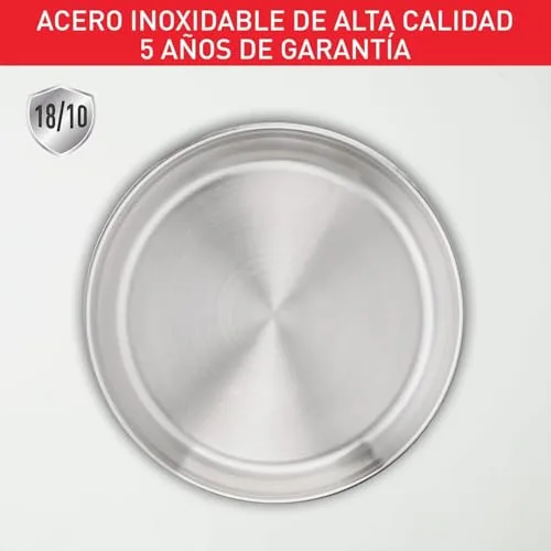 Tefal ▫️ Ingenio Emotion - Conjunto de 3 frigideiras, aço inoxidável, sem revestimento 3