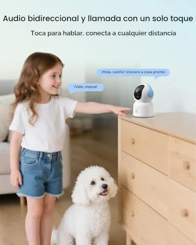AKINGUAR ▫️ Câmara de vigilância Wi-Fi para interiores de 4K e 8 MP, com cartão de 64 GB 4