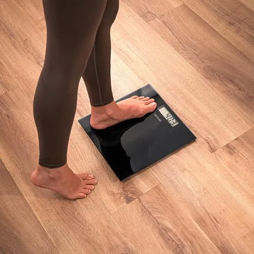 Cecotec ▫️ Balança de casa de banho digital 30 x 30 cm Surface Precision. Design compacto, medições precisas, capacidade máxima de 180 kg, ligar e desligar automático, base antiderrapante, funciona com pilhas 4