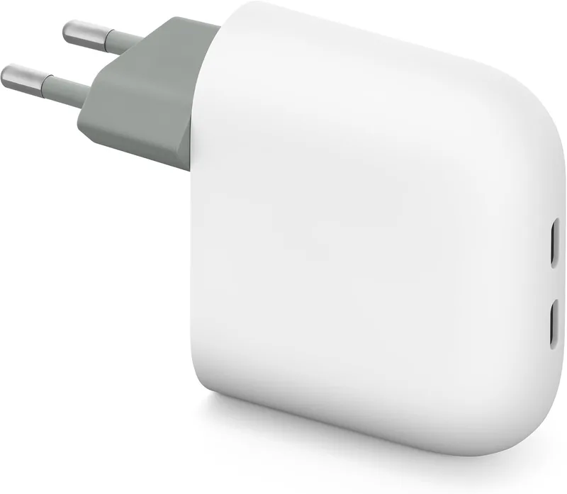 Google ▫️ Carregador rápido Pixel Flex de porta dupla USB-C 67W - Carregador rápido para telemóveis Pixel - Compatível com produtos e outros dispositivos USB-C (Criado pela )