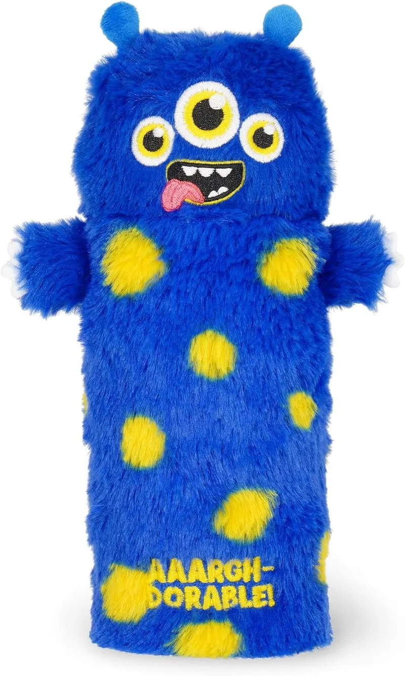 Legami ▫️ Estojo Macio, Tema Monstro, Estojo Macio, Inclui cartão com desenho para colorir, 100% poliéster, Estojo Macio para Lápis