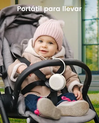 Glocusent ▫️ Máquina portátil de ruído branco para bebés com 34 sons 6