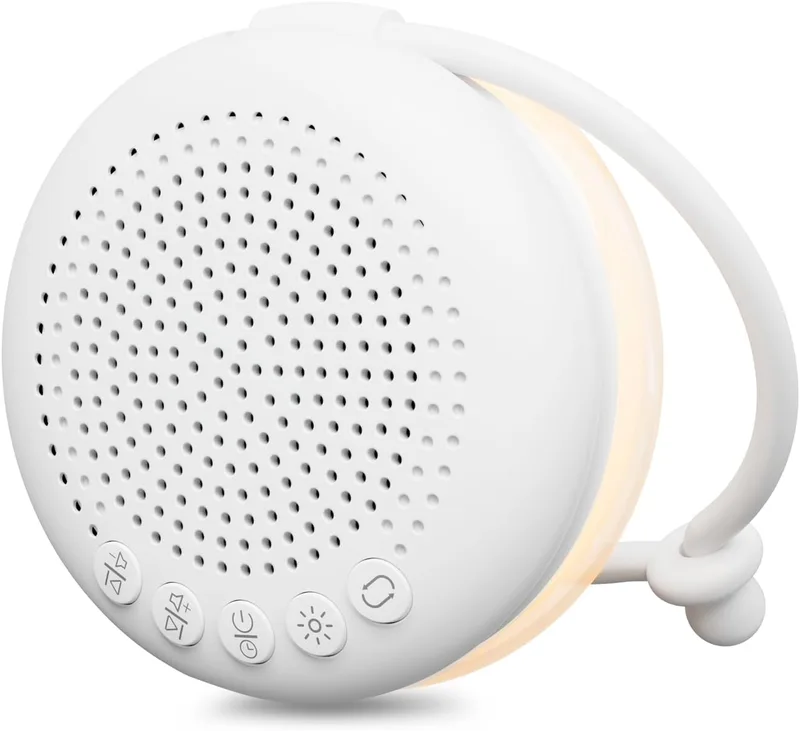 Glocusent ▫️ Máquina portátil de ruído branco para bebés com 34 sons