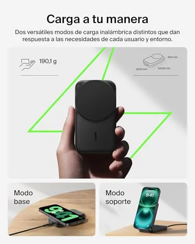 Belkin ▫️ Carregador sem fios magnético UltraCharge com Qi2 de 25 W - Preto 5