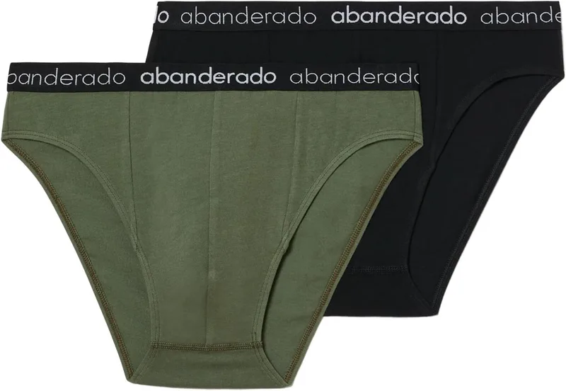 Abanderado ▫️ Pack Cuecas Slip Fechadas em Algodão Elástico para Homem (2 unidades)