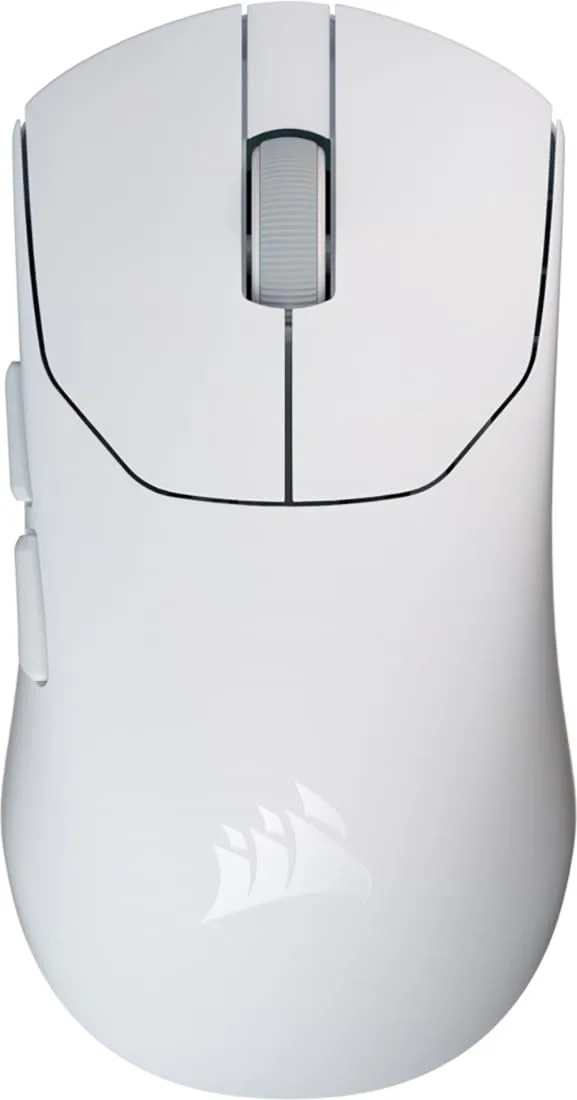 Corsair ▫️ Sabre v2 Pro Ultralight Wireless FPS Gaming Mouse - 33K dpi, 36g de peso, Polling avançado de 8.000Hz, interruptores mecânicos, até 70 horas de duração da bateria, Hub Web - Branco