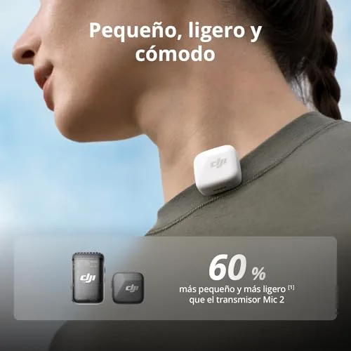 DJI ▫️ Mic Mini (2 transmissores + 1 recetor), áudio rico em detalhes, microfone de lapela sem fios para câmara/Android, vlog para 2 pessoas, produção em equipa 7