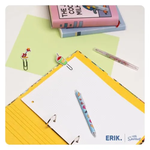 Grupo Erik ▫️ Pasta com 2 argolas Simpsons - Pasta escolar A4 com argolas, capa dura e elástico | Material escolar e artigos de papelaria para o regresso às aulas 3