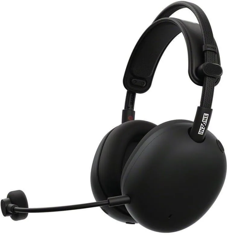 Sony INZONE H9 II: Auscultadores sem fios para jogos com cancelamento de ruído, leves, microfone cardioide removível com IA, 2,4 GHz e Bluetooth, estojo macio, para PC, PS5, Switch e telemóveis, preto
