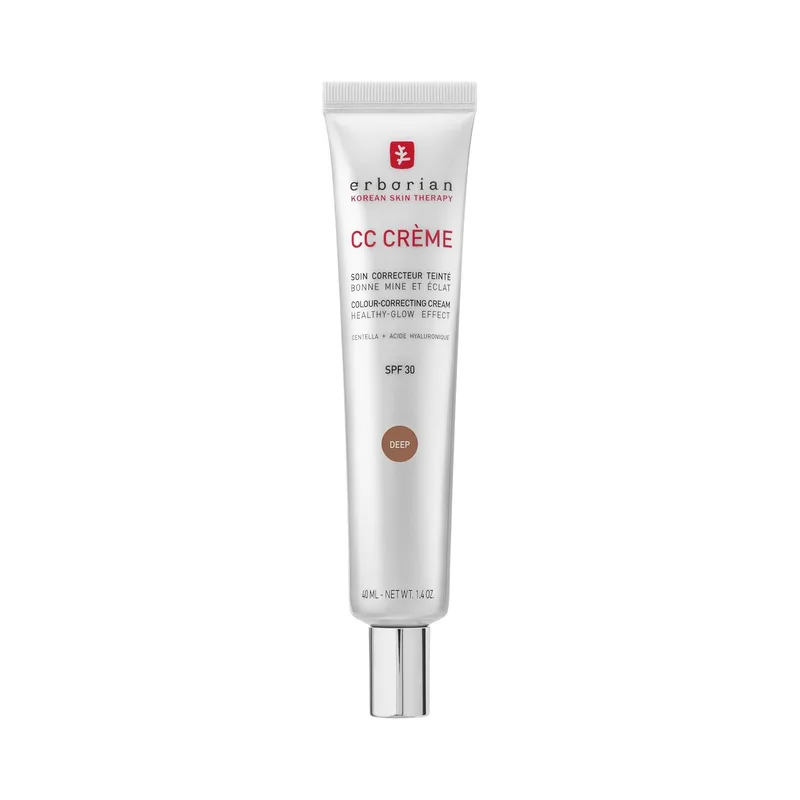 Erborian ▫️ CC Crème com Centella Asiática - Creme facial iluminador de alta definição e maquilhagem - Proteção solar FPS 30 - Cosméticos coreanos