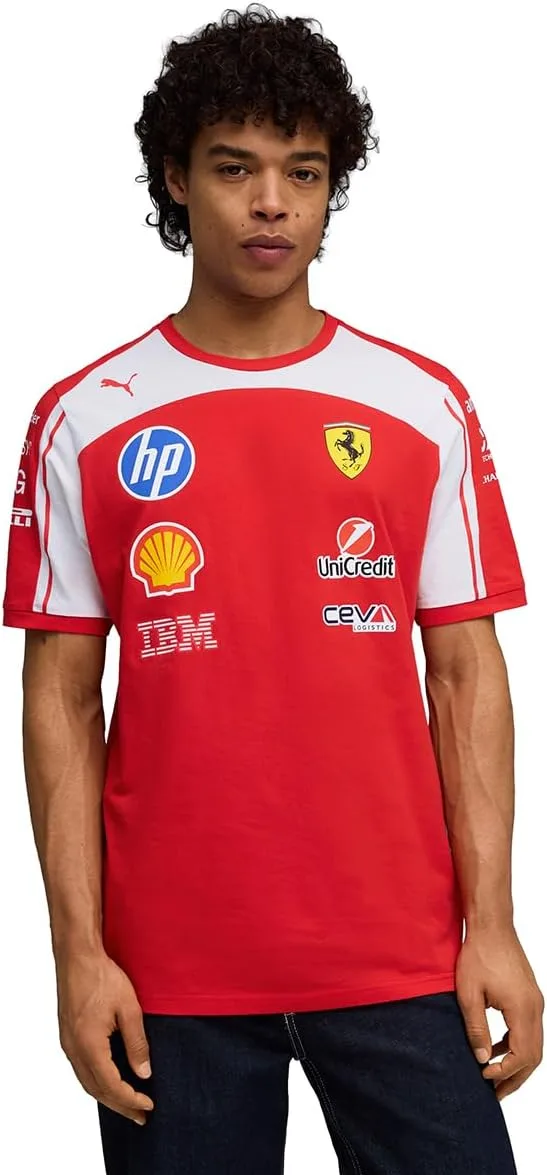 PUMA ▫️ Scuderia Ferrari F1 2026 Camisola da Equipa para Homem - Vermelha