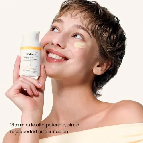 Biodance ▫️ Radiant Vita Niacinamide Cream - Creme facial iluminador com vitamina C e B12, corretor de manchas escuras e hidratante, K-Beauty, cuidados faciais coreanos, 50 ml 3