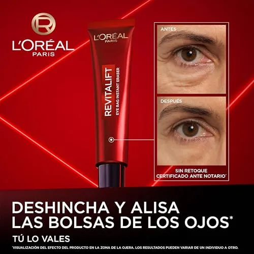 L'Oreal Paris ▫️ L'Oréal Paris Revitalift Laser - Redutor Instantâneo de Bolsas nos Olhos, 15 ml 2