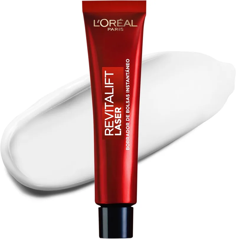 L'Oreal Paris ▫️ L'Oréal Paris Revitalift Laser Eliminador Instantâneo de Bolsas de Olhos. Define e alisa as bolsas dos olhos em 15 minutos*. Corretor de Olhos. Um olhar firme e rejuvenescido. Contorno de olhos para homens e mulheres. 15ml.