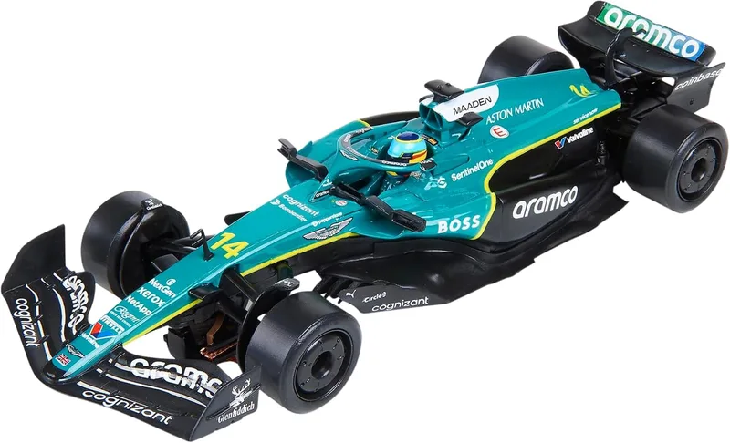 SCALEXTRIC ▫️ Veículo de Corrida Original - Carro de Slot - Escala 1:32 (Aston Martin Fórmula 1 - Alonso '25)