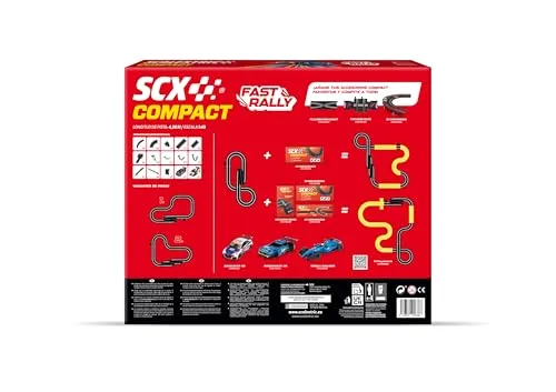 SCALEXTRIC ▫️ Circuito Compact - Pista de Corrida Completa - 2 Carros Incluídos - Escala 1:43 (Circuito Compact Fast Rally) 2